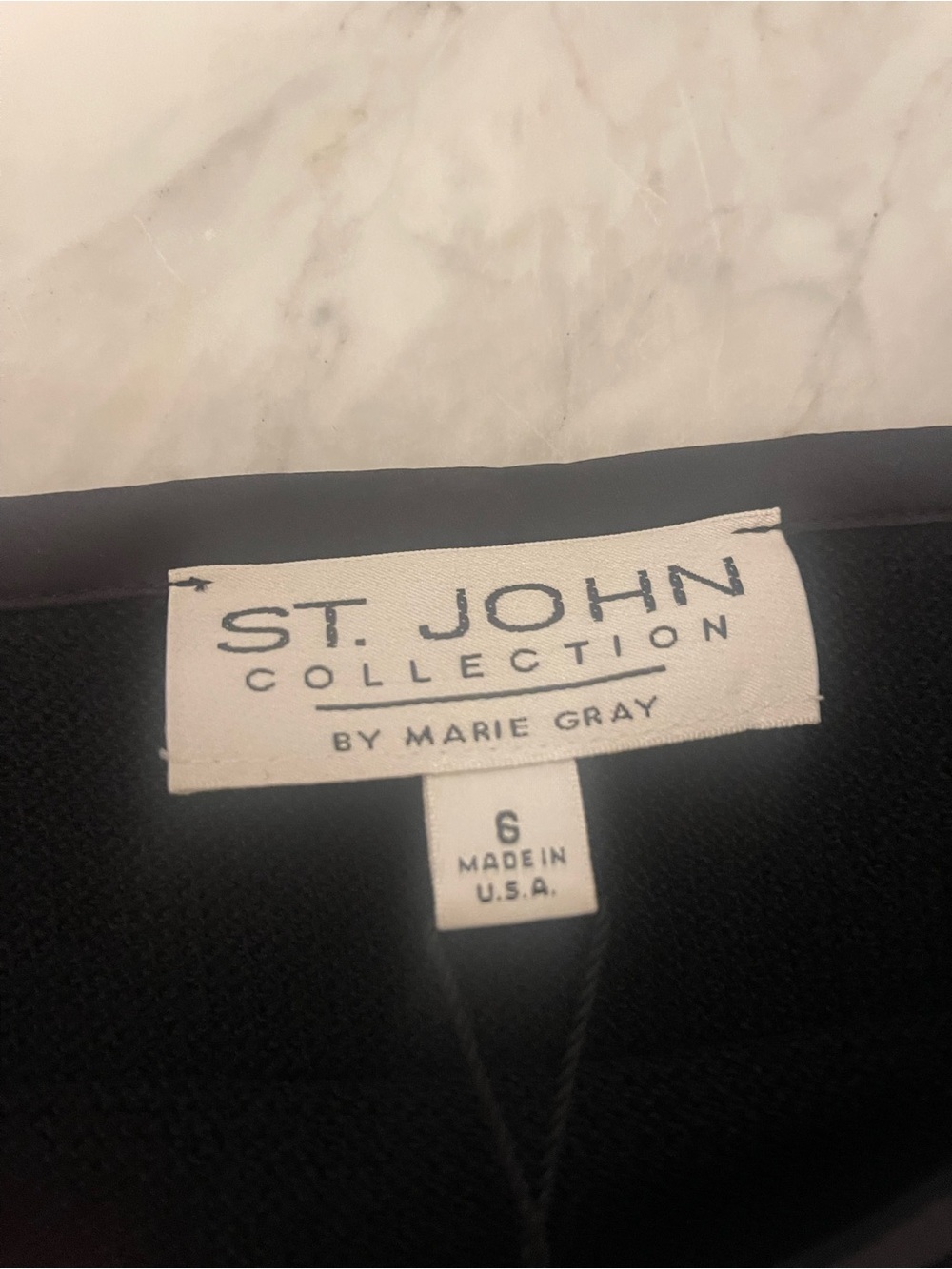 Luxury designer St. John black knit skirt made in the USA - Picture 7 of 14